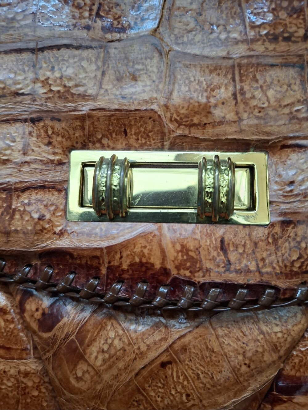ETCO Rare Vintage 50s/60s Genuine Alligator Purse - Picture 7 of 12